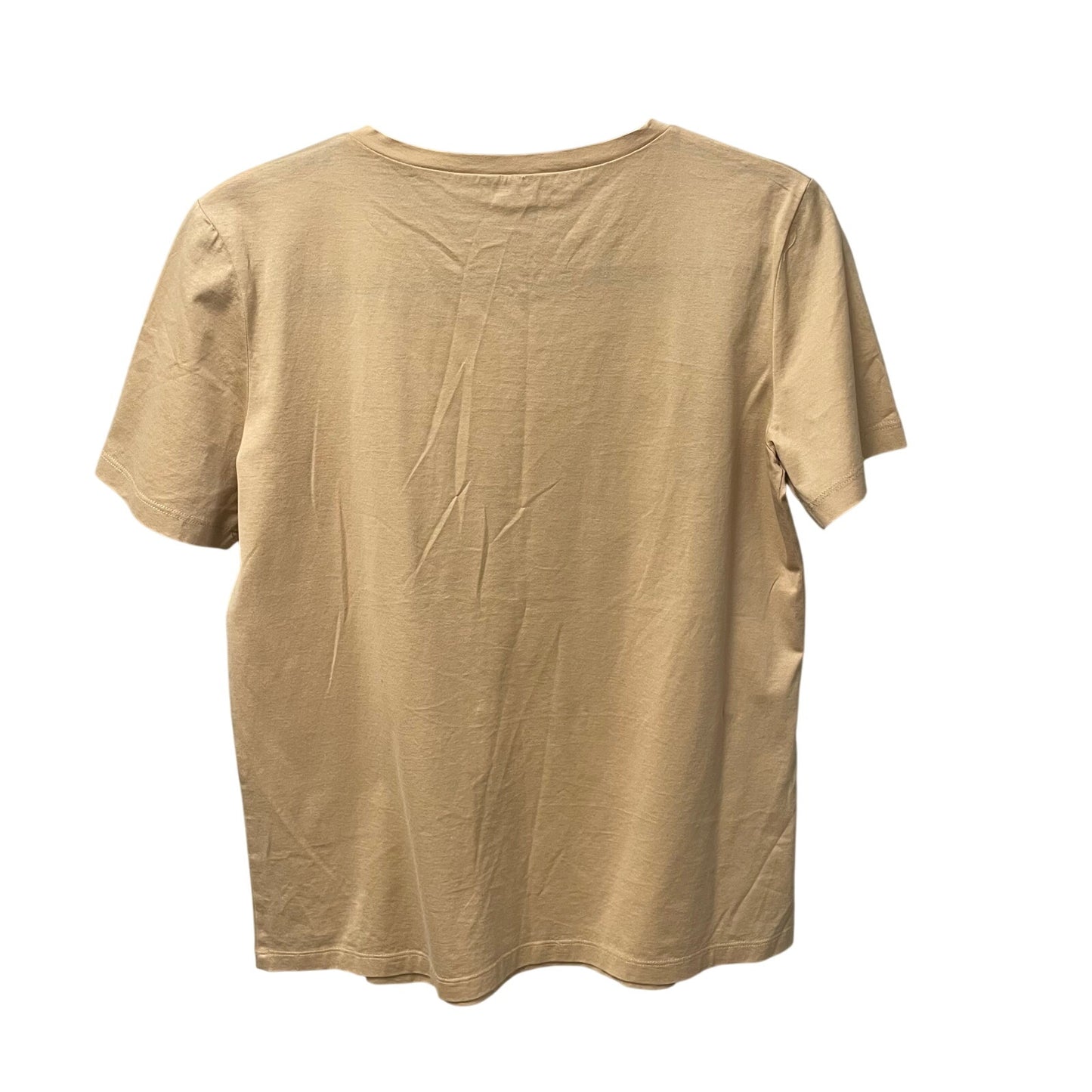 Max Mara Studio Sequin Embellished Short Sleeve T Shirt Tan Womens Medium?