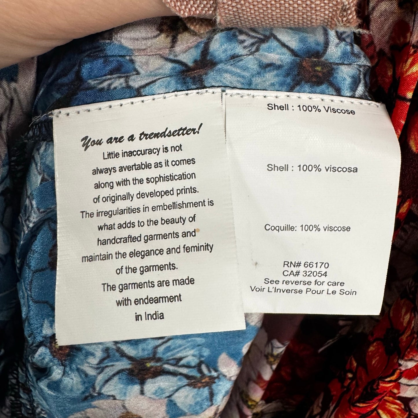 Bhanuni by Jyoti Anarosa Multi Color Floral Print Tiered Maxi Skirt Womens 8
