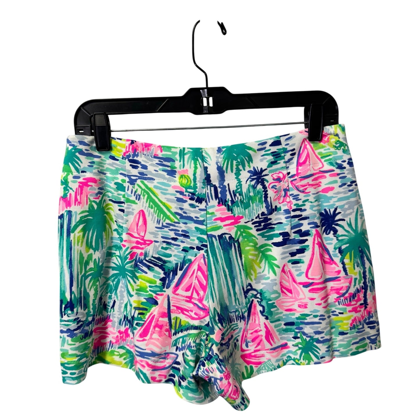 Lilly Pulitzer in Salt In The Air Print Mid Rise Marina Knit Shorts Womens 8
