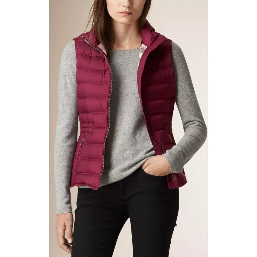 ジャケット・アウター Bargiee TARTAN DOWN VEST Bobbie, Agile-360 stretch light down vest with stand collar