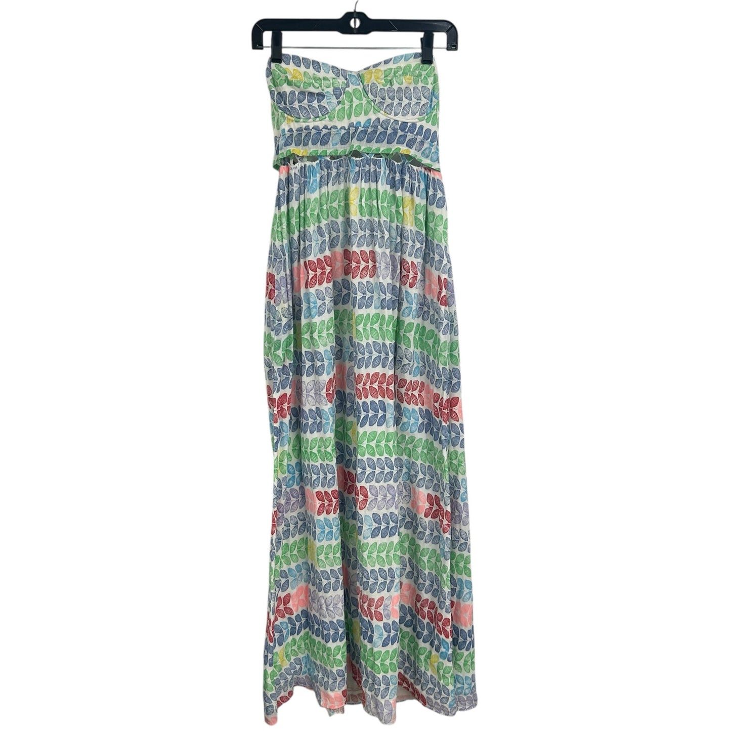Mara Hoffman Swim Multicolor Leis Lattice Bustier Cotton Maxi Dress Womens 6