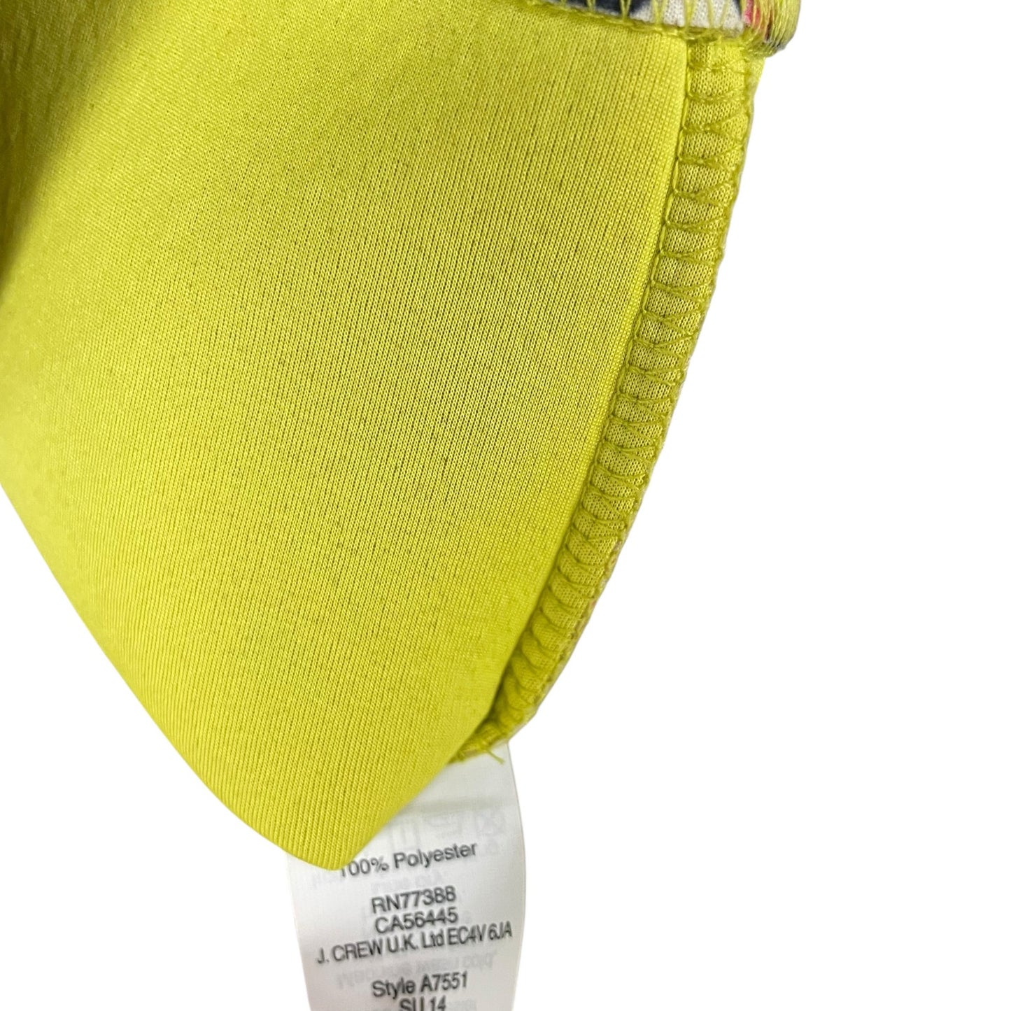 J. Crew Sleeveless Floral Cove Scuba Neoprene Sheath Dress Navy Yellow Womens 00