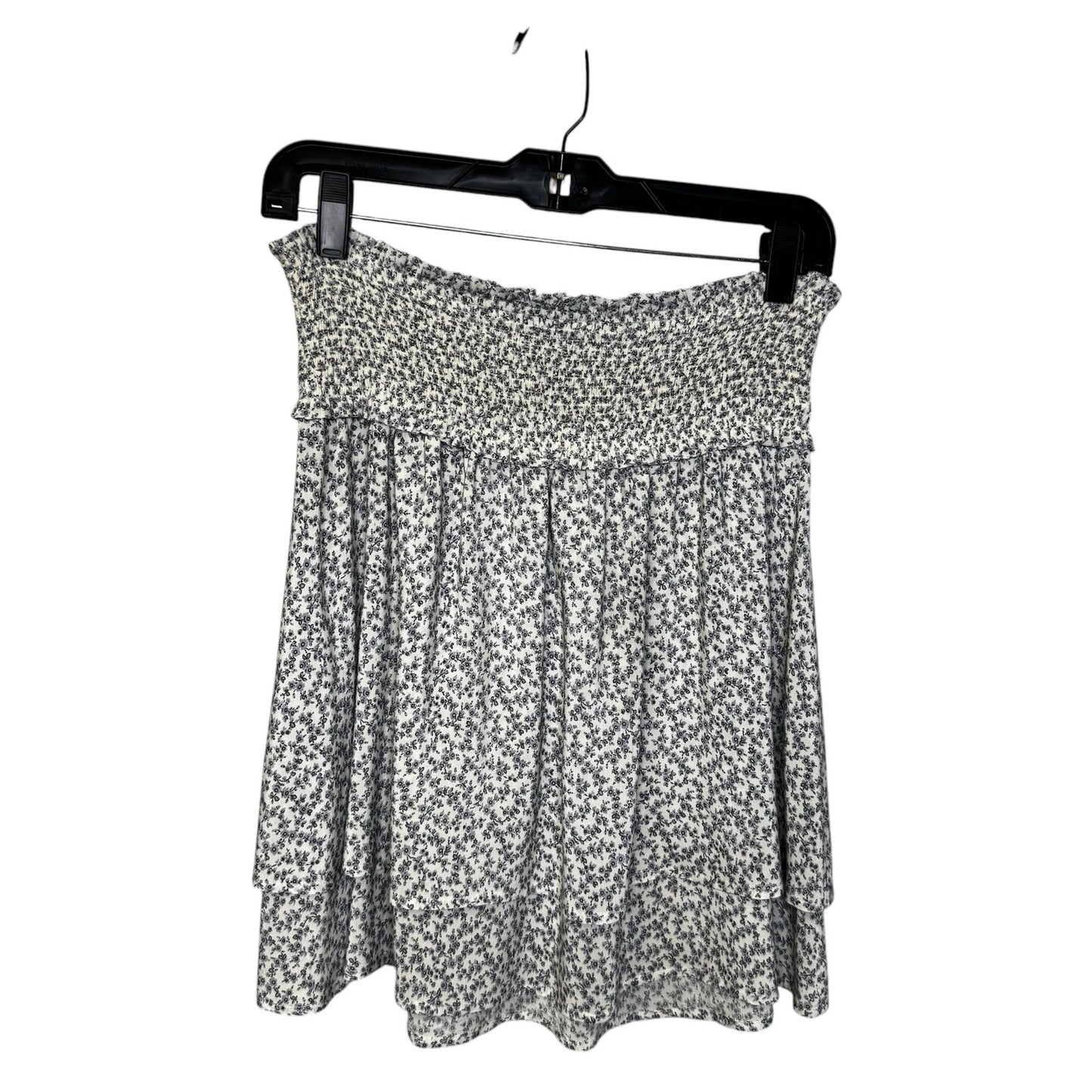 Rails White Blue Garden Print Tiered Pull On Mini Addison Skirt Womens Small