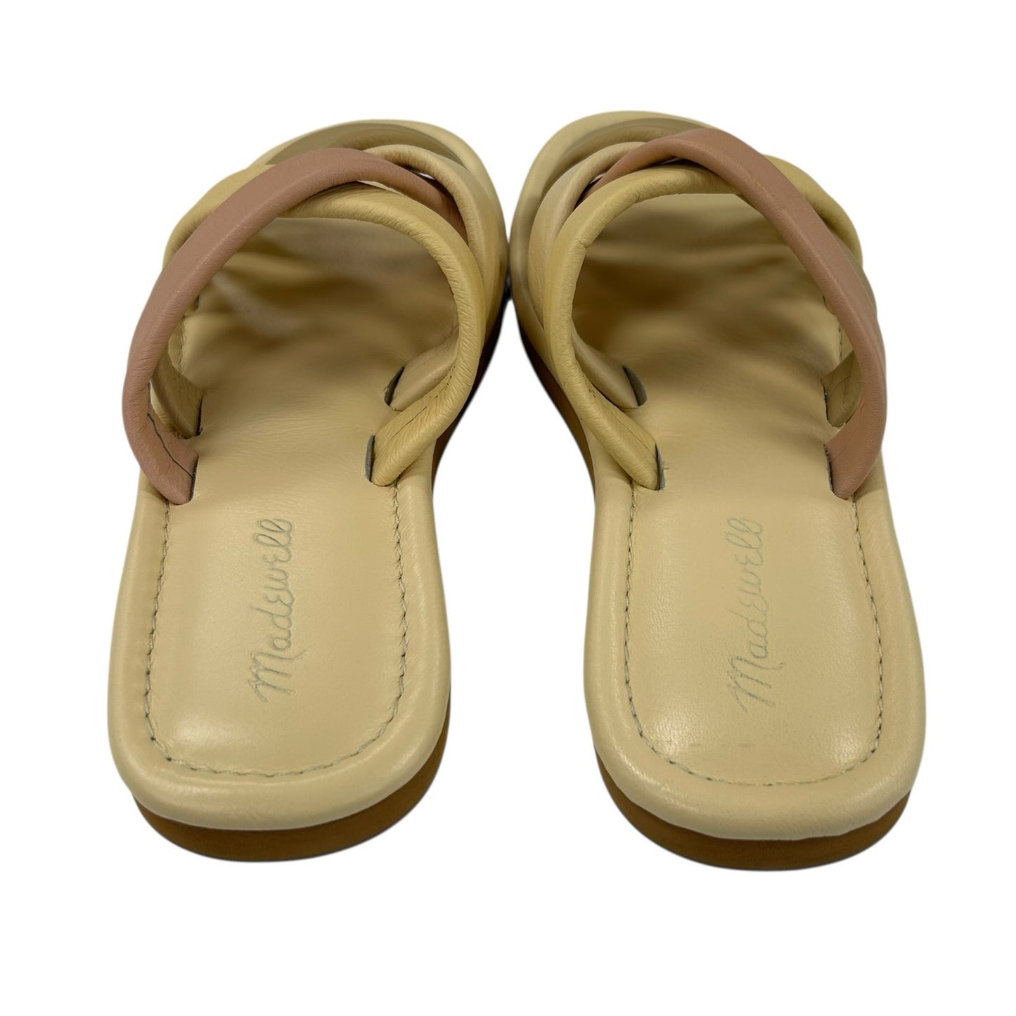Madewell Buttered Scone Multi Leeandra Puffy Strap Slide Sandal Womens 8