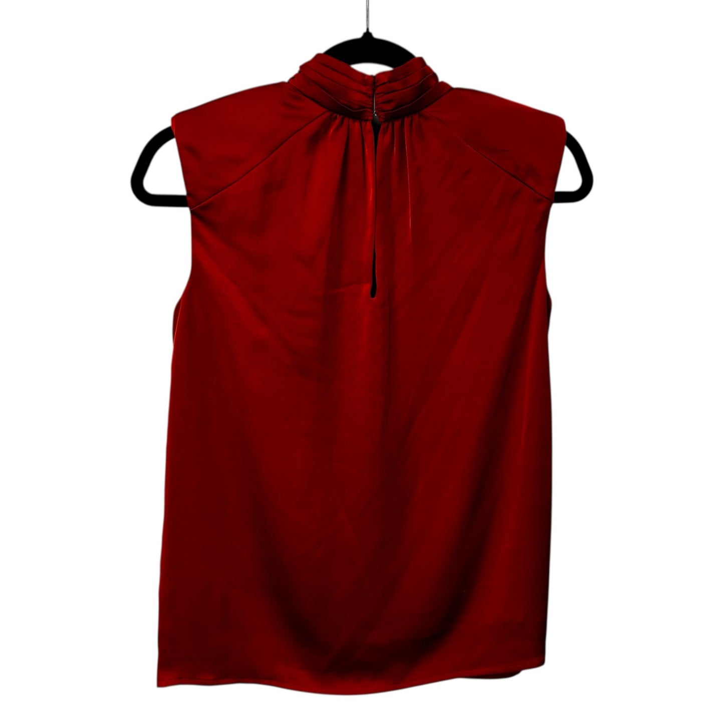 NWT Ramy Brook in Clay Red Sleeveless Mock Tie Neck Aviva Top Womens X-Small