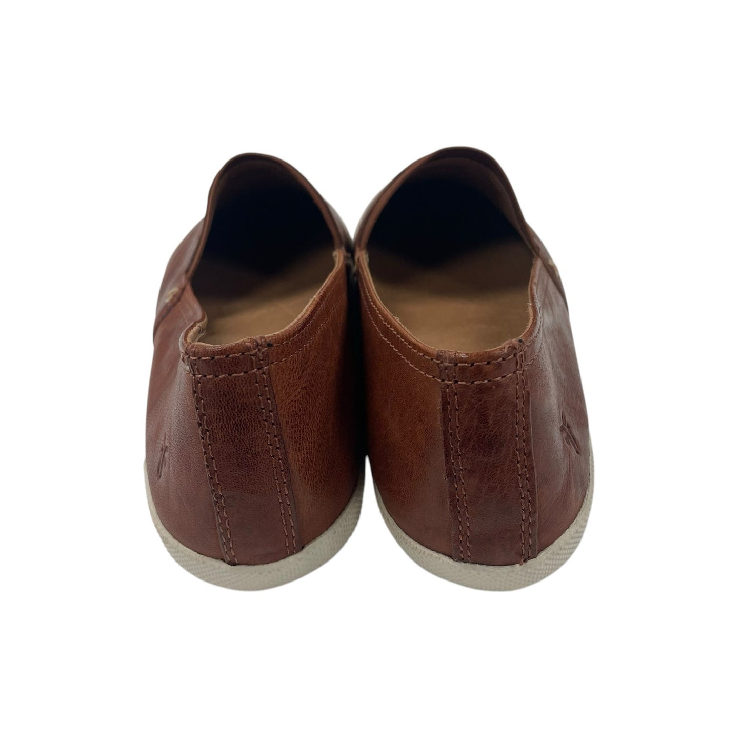 Frye Melanie Slip On Cognac Leather Shoes Womens 9