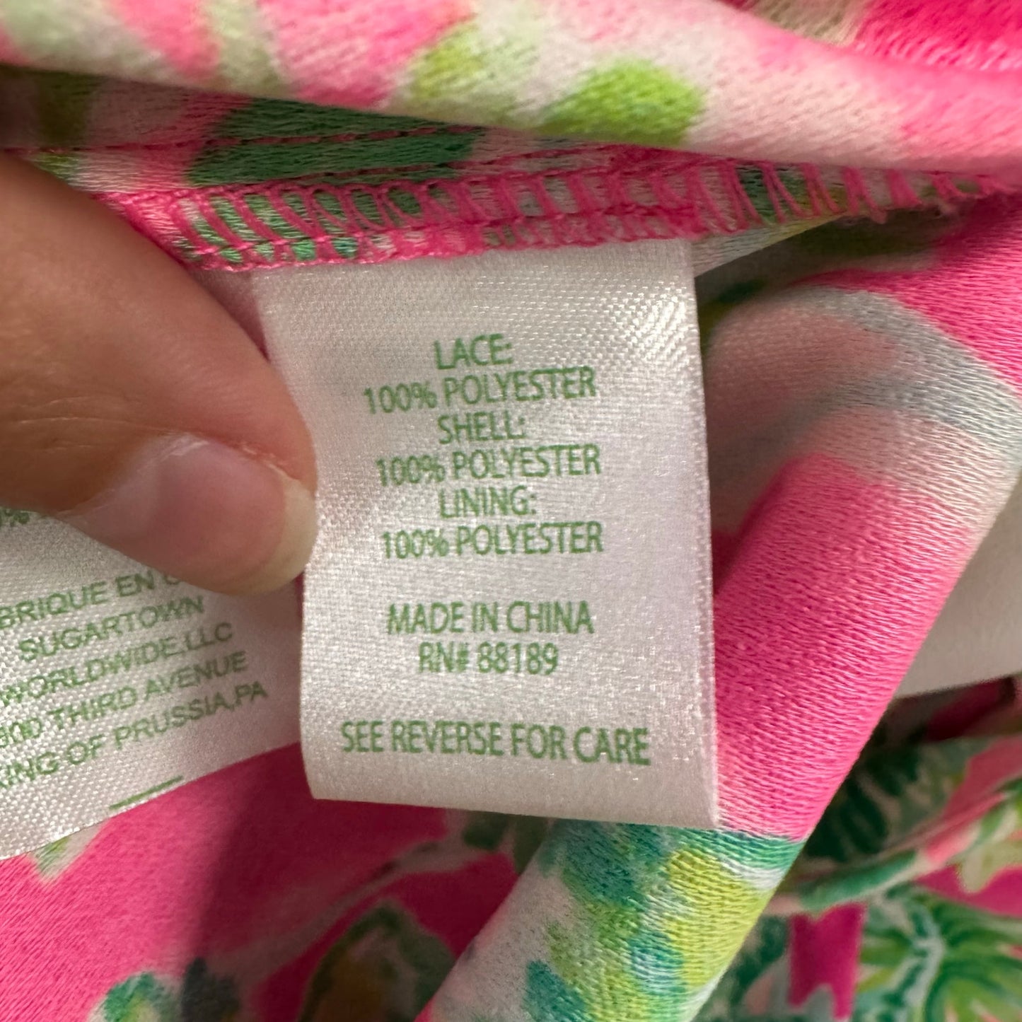 Lilly Pulitzer White Eyelet Pink Green Raz Berry Catty Shack Sadie Romper Size 4