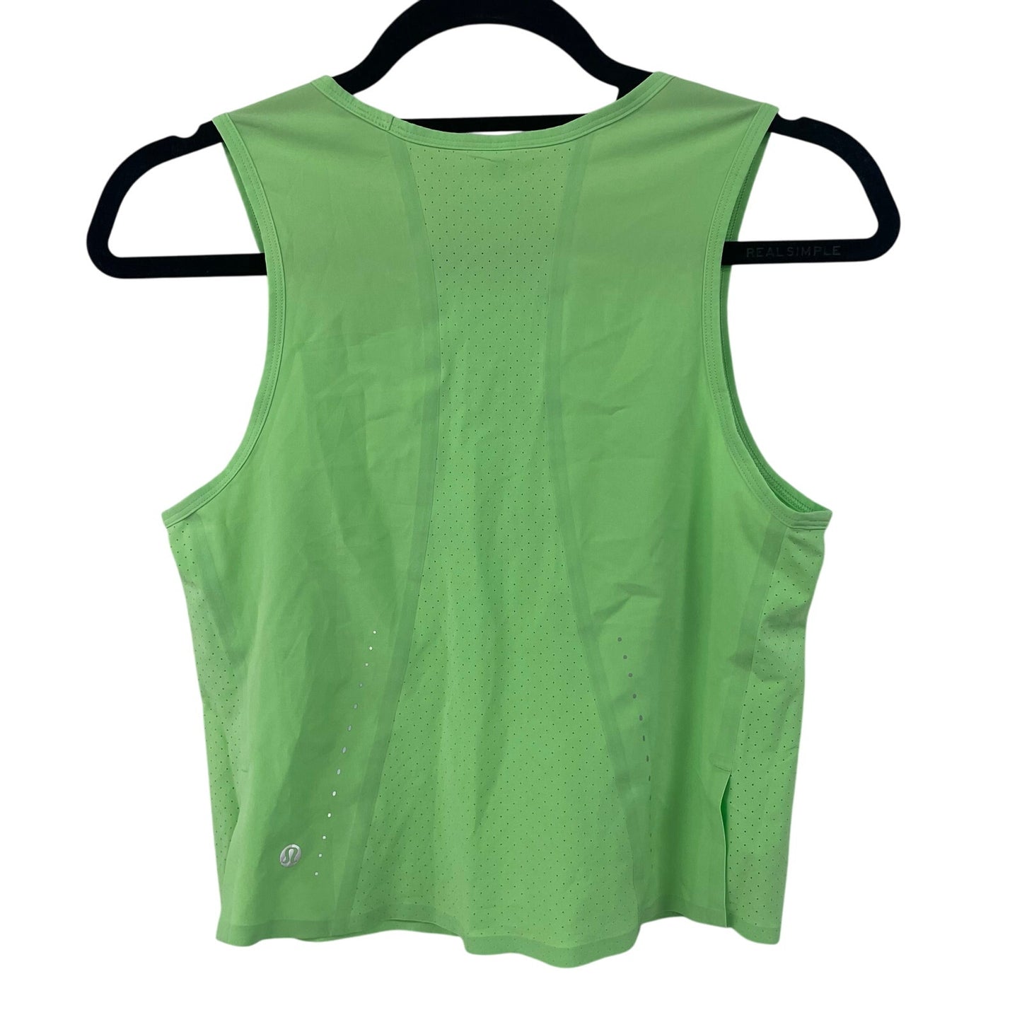 Lululemon Swift Ventilated Running Tank Top Scream Green Light Womens 4