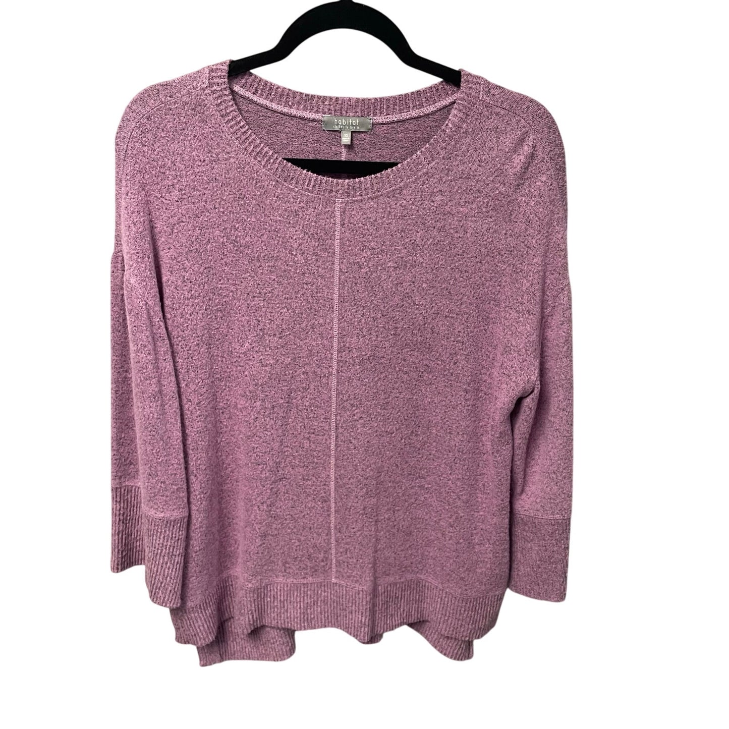 Habitat Clothes To Live In Light Purple Heathered Knit Pullover Sweater Size XS