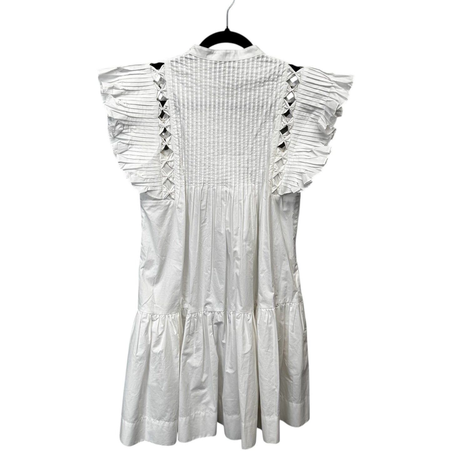 NWT SEA New York White Flutter Sleeve Phoebe Tunic Mini Dress Womens X-Small