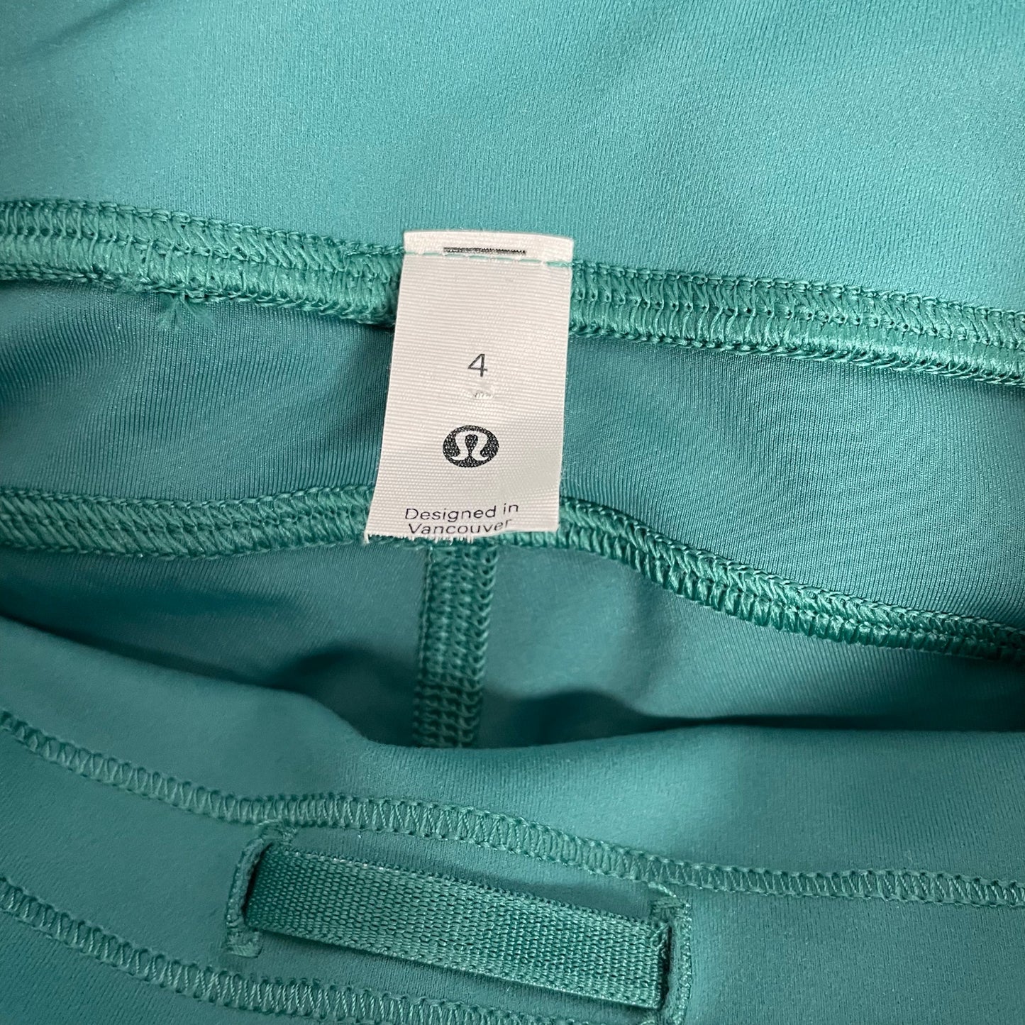 Lululemon Athletica Invigorate High Rise Tight 25" Crunch Teal Lagoon Womens 4