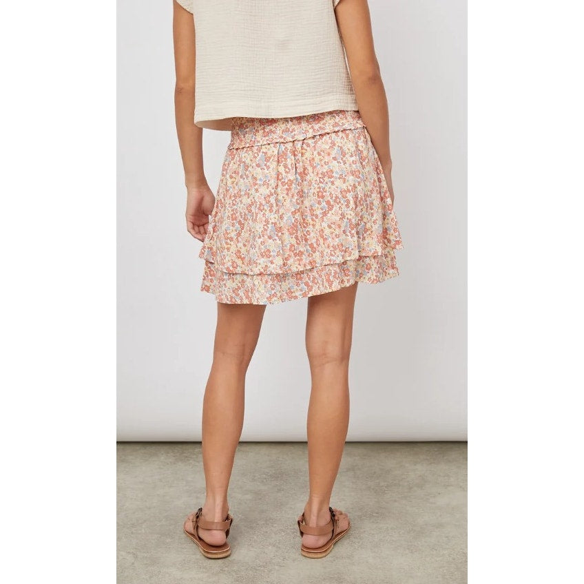 Rails Multi Color Wild Flower Print Tiered Addison Mini Skirt Womens Small