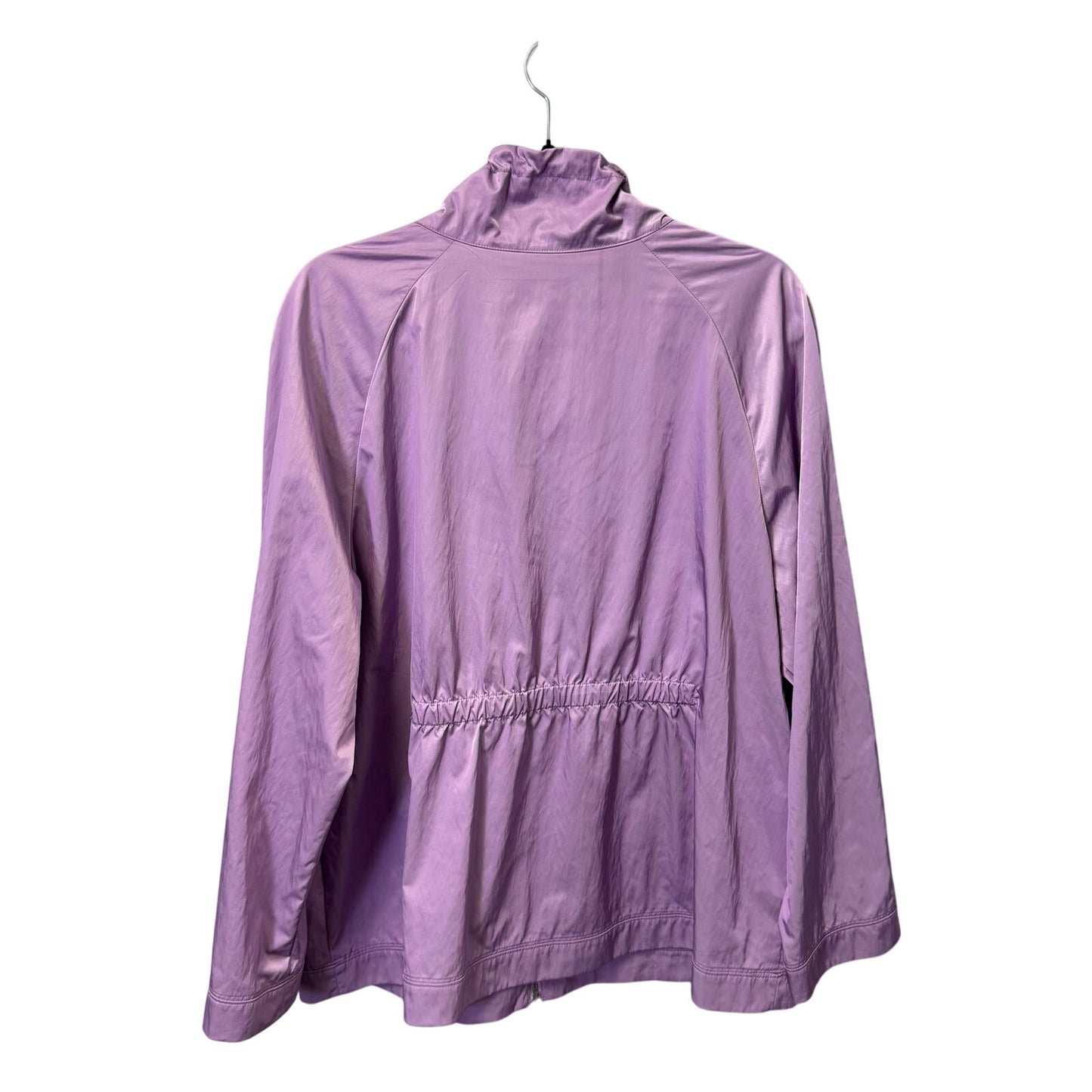 Chico's Zenergy Purple Long Sleeve Collar Detail Anorak Full Zip Jacket Women 16