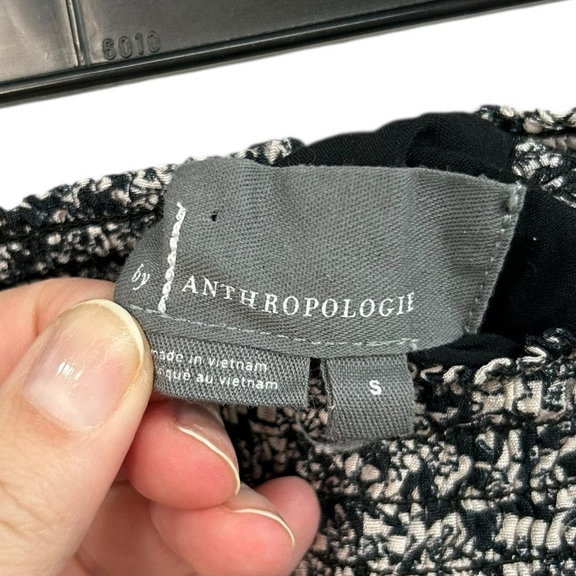 by Anthropologie Smocked Waist Jennalyn Tiered Pull On Mini Skirt Womens Small