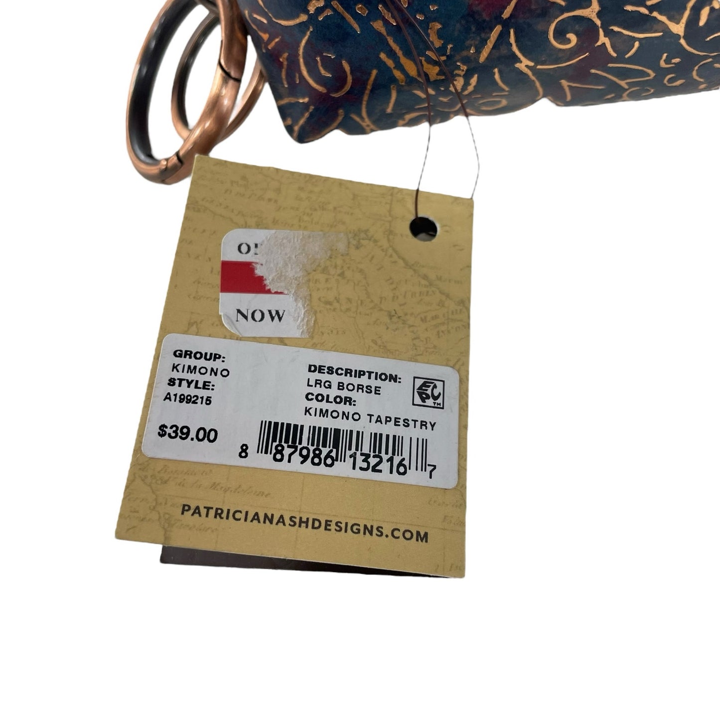 NWT Patricia Nash Large Borse Coin Purse Kimono Tapestry
