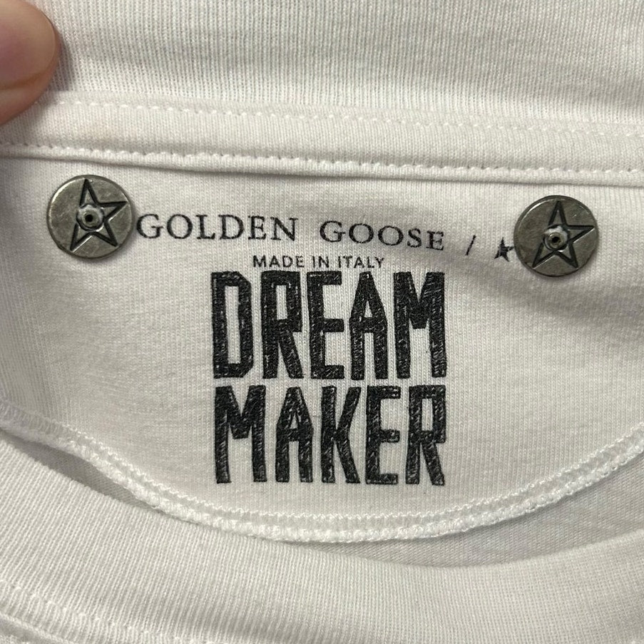 Golden Goose Goldenland Florida Ticket Graphic Short Sleeve Tee Womens Small