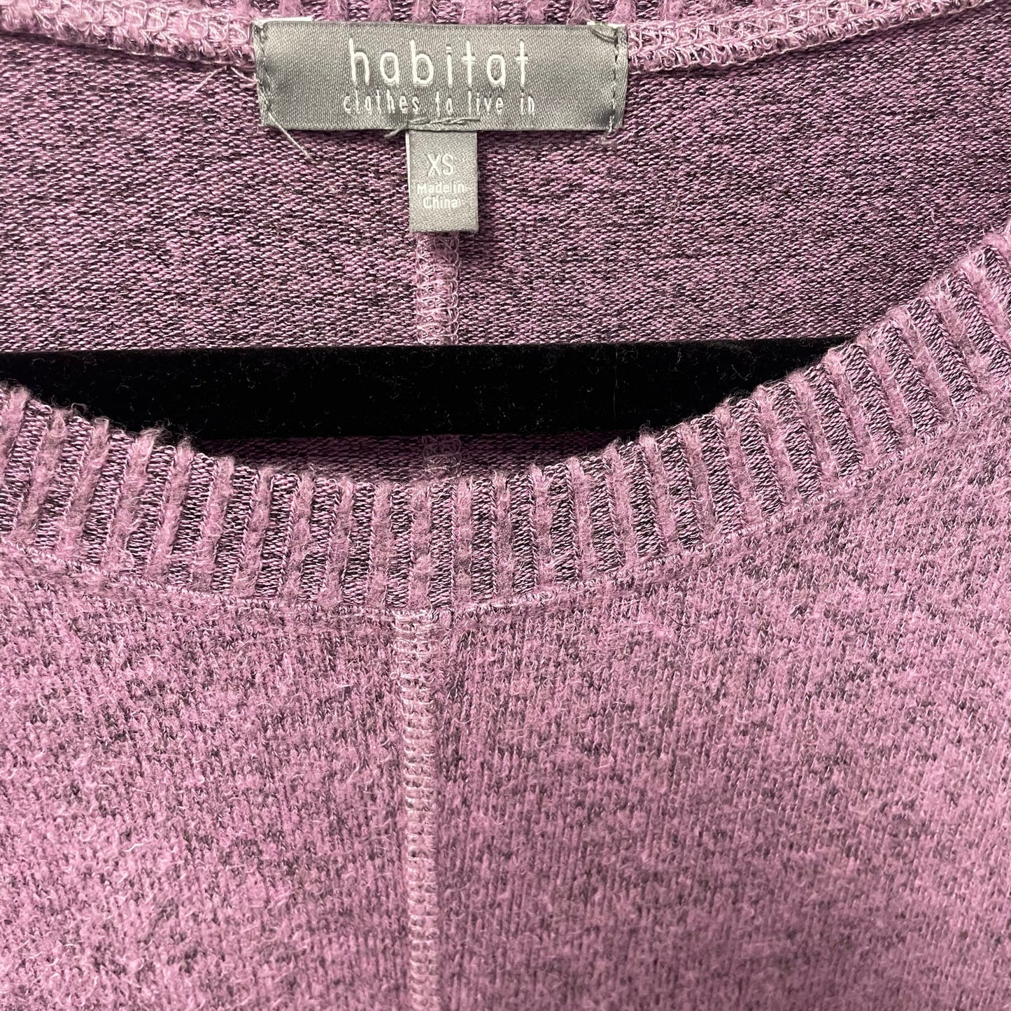 Habitat Clothes To Live In Light Purple Heathered Knit Pullover Sweater Size XS