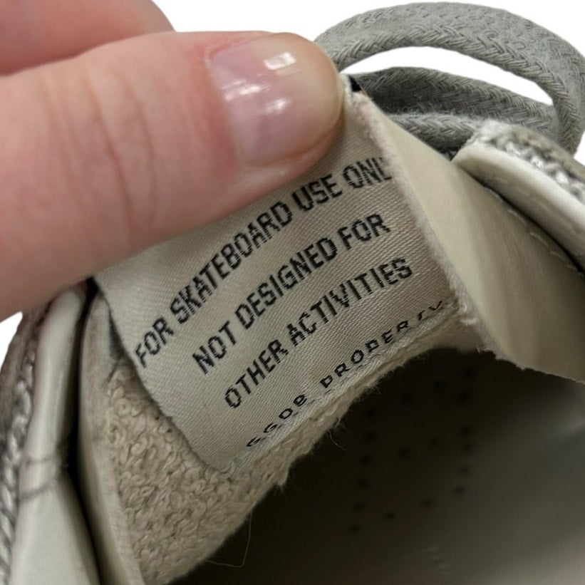 Golden Goose White Leather Gray Knit Fabric Superstar Sneakers Womens 37 / US 7