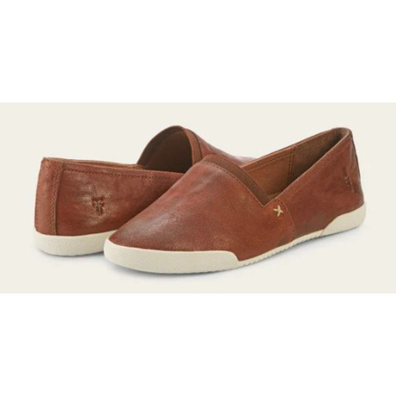 Frye Melanie Slip On Cognac Leather Shoes Womens 9