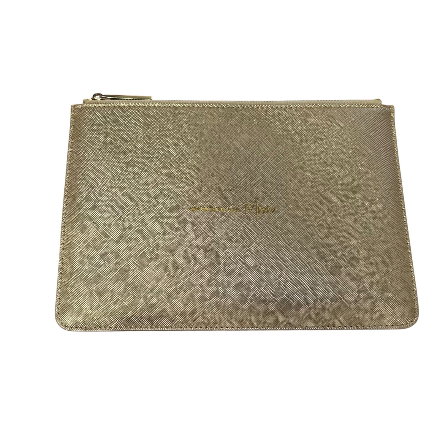 Katie Loxton London Gold Wonderful Mom Top Zip Perfect Pouch / Clutch