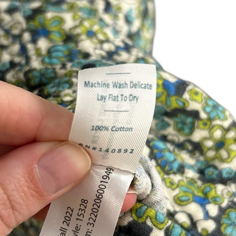 Marine Layer Jamie Short Sleeve Mini Dress in Boho Ditsy Print Womens Medium