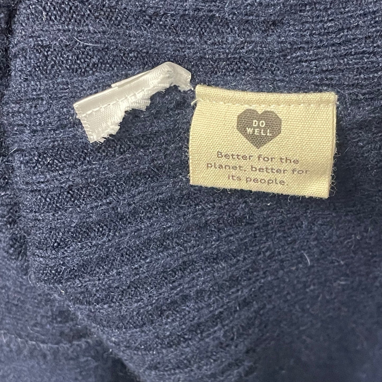 Madewell Cameron Ribbed Cardigan Sweater in Coziest Yarn Deep Indigo Womens XS