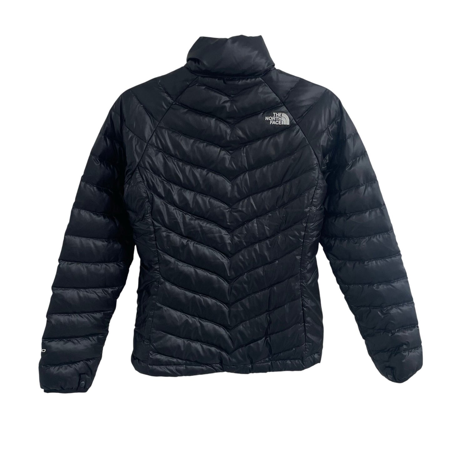 The North Face 550 Glossy Black Down Filled Puffer Jacket Womens Size XS