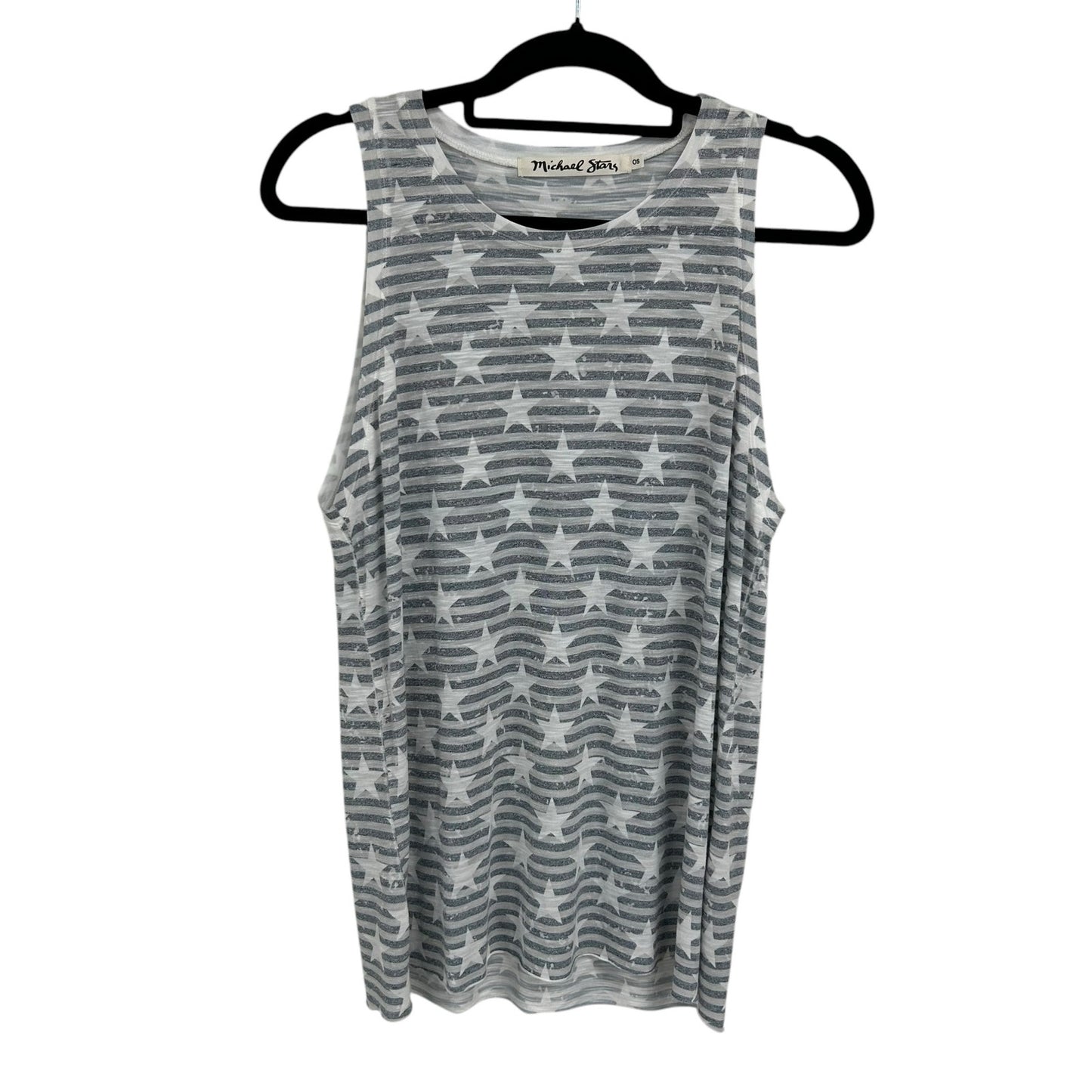 Michael Stars Americana Tank Top In Passport Star Print Womens One Size