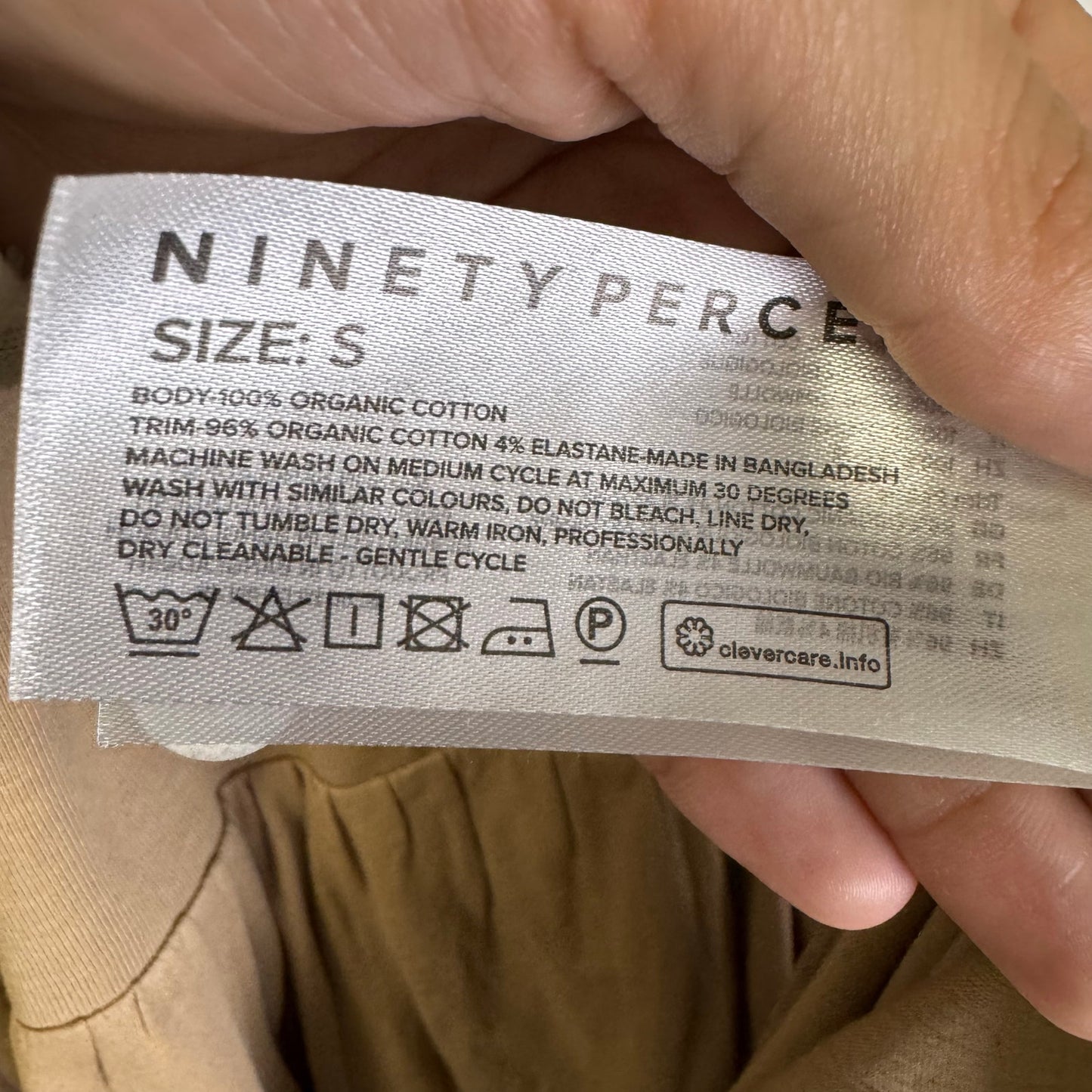 NWT Ninety Percent In Natural Sleeveless Gathered Maxi Dress Womens X-Small