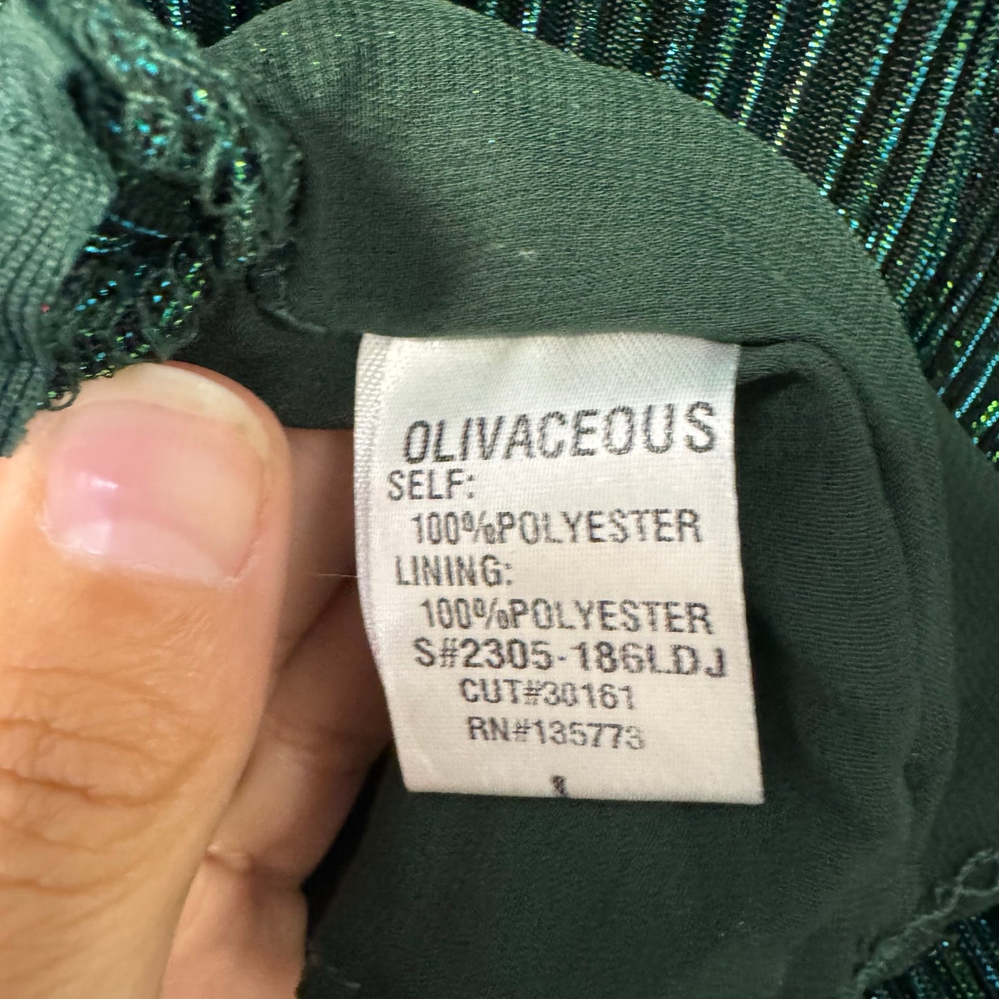 NWT Olivaceous Green Balloon Sleeve Button Up Layered Mini Dress Womens Large
