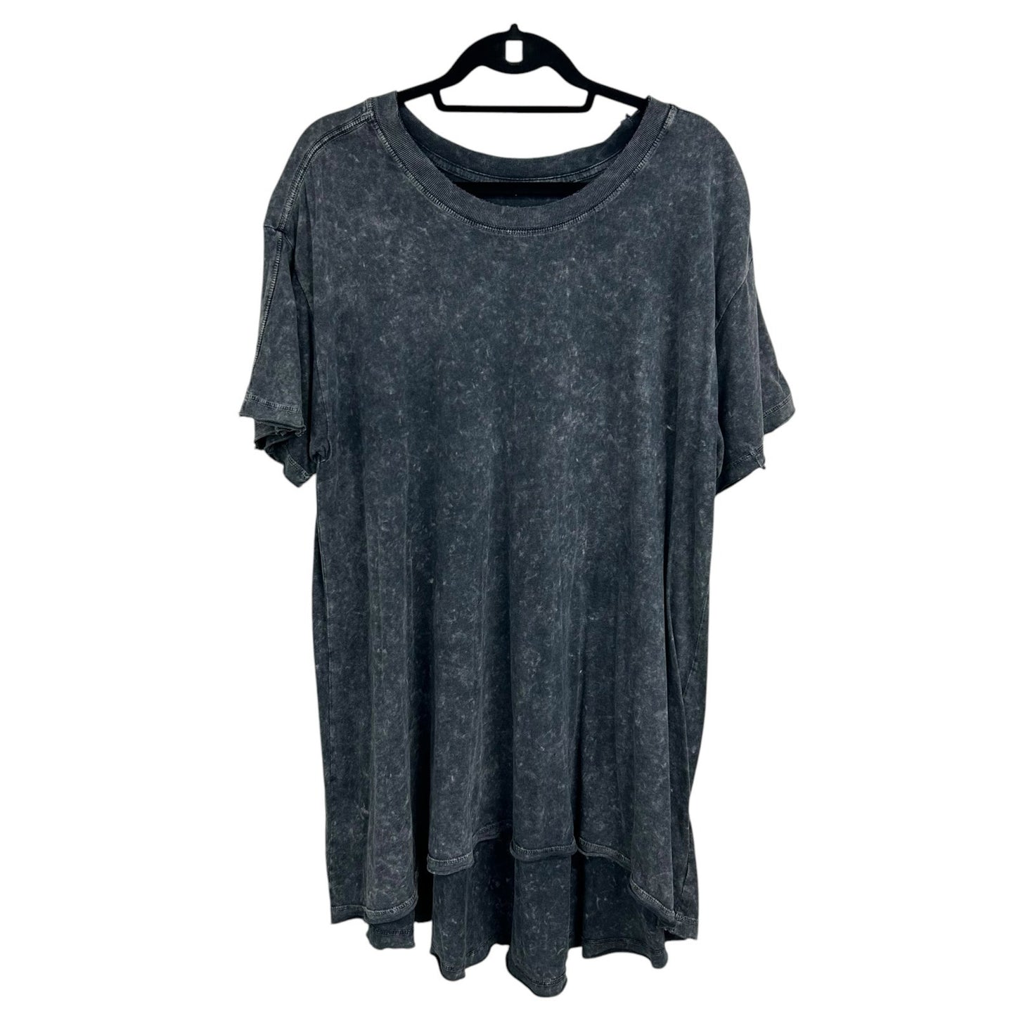 FP Movement Charcoal Oversized Short Sleeve Cotton T-Shirt Dress Womens Large