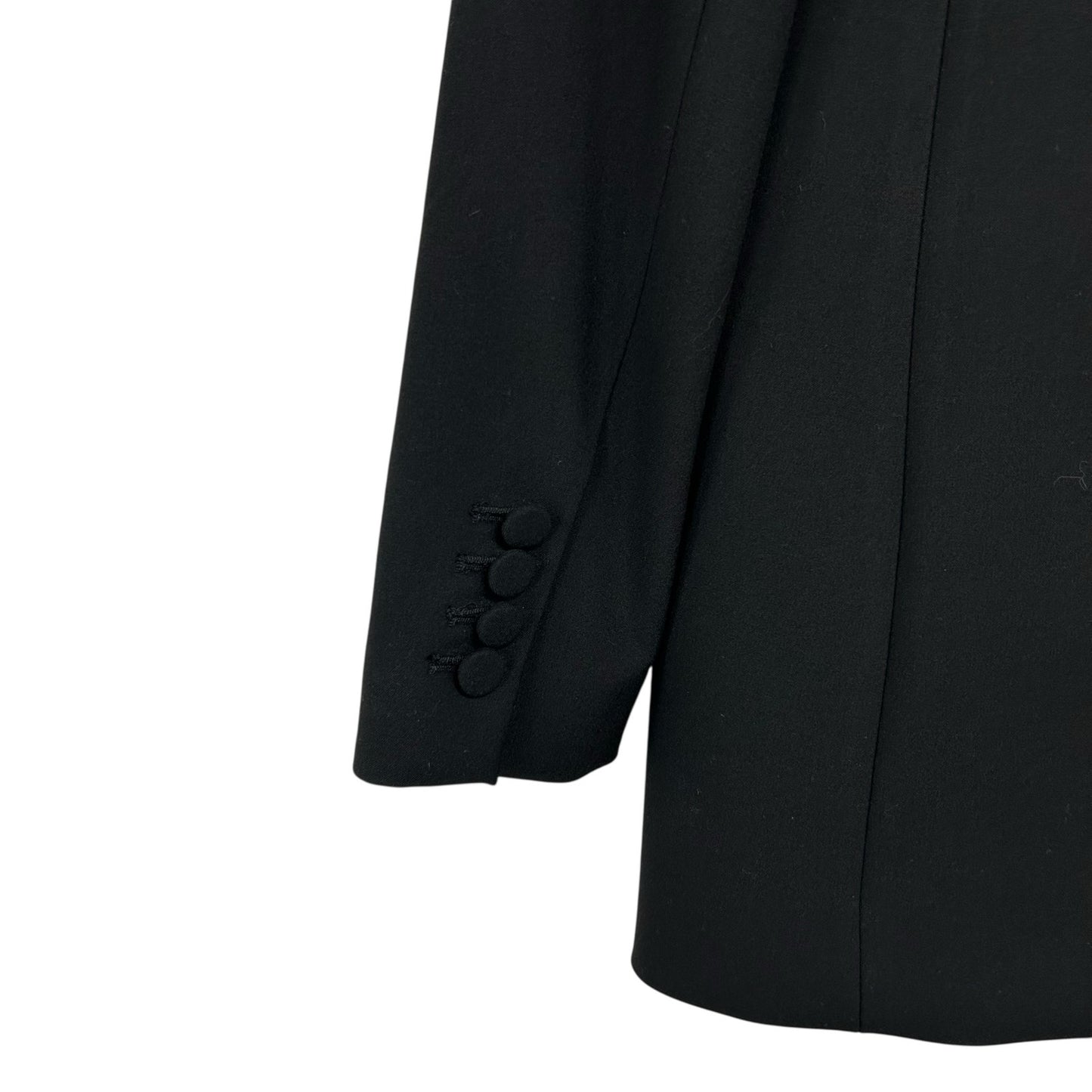 JL27 Black The Classic Oversized Single Breasted Blazer Jacket Womens Size XS