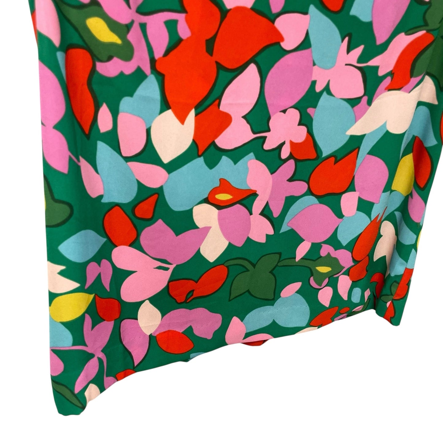 J. Crew Ruffle Cap Sleeve Split Neck Multicolor Floral Hanna Top Womens Size XS