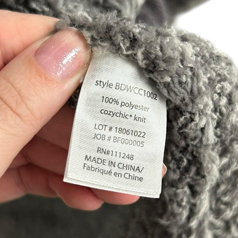 Barefoot Dreams Ash Dove Gray CozyChic Cocoon Cardigan Womens Small / Medium