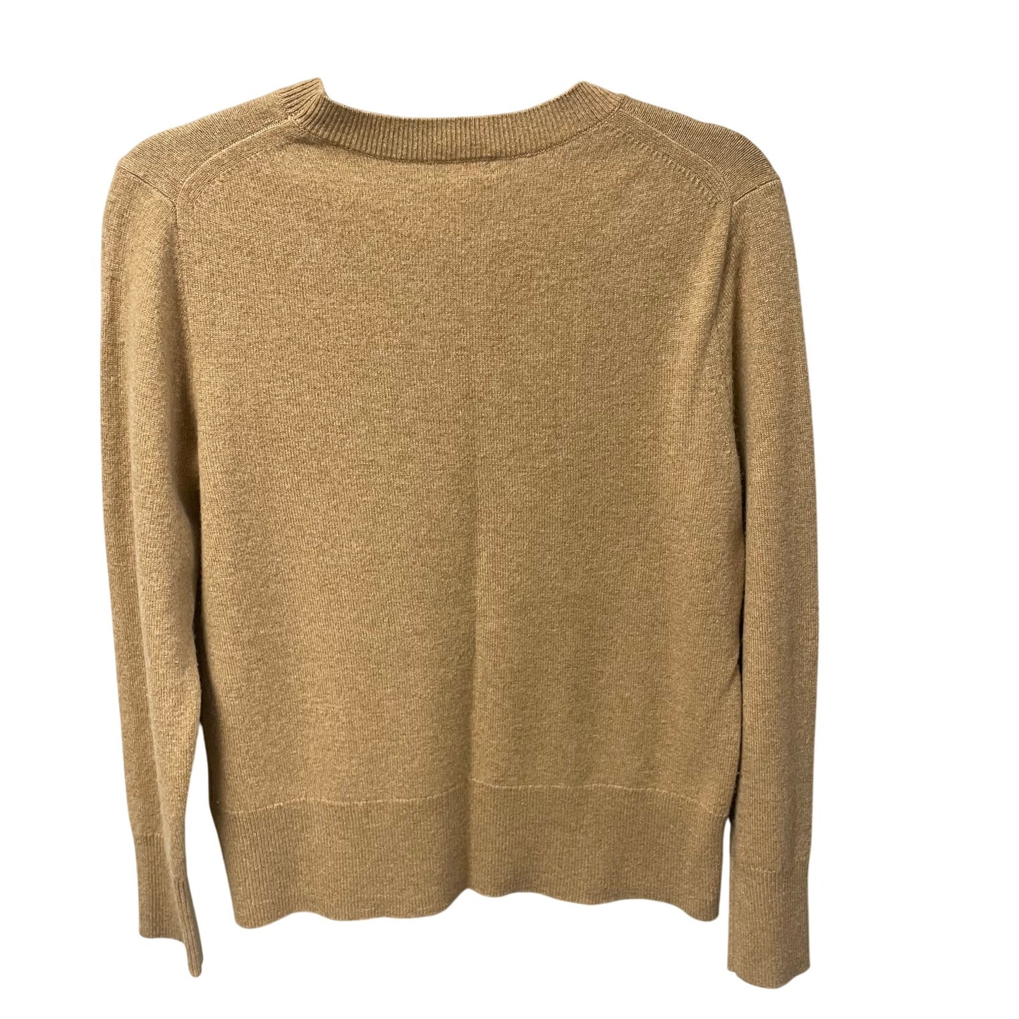 J. Crew 100% Cashmere Tan Crewneck Sweater Womens Size Small