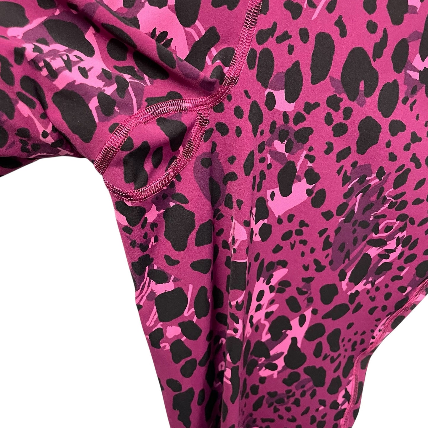 Lululemon Base Pace High Rise Running Tight 25" Cheetah Camo Magenta Purple 12