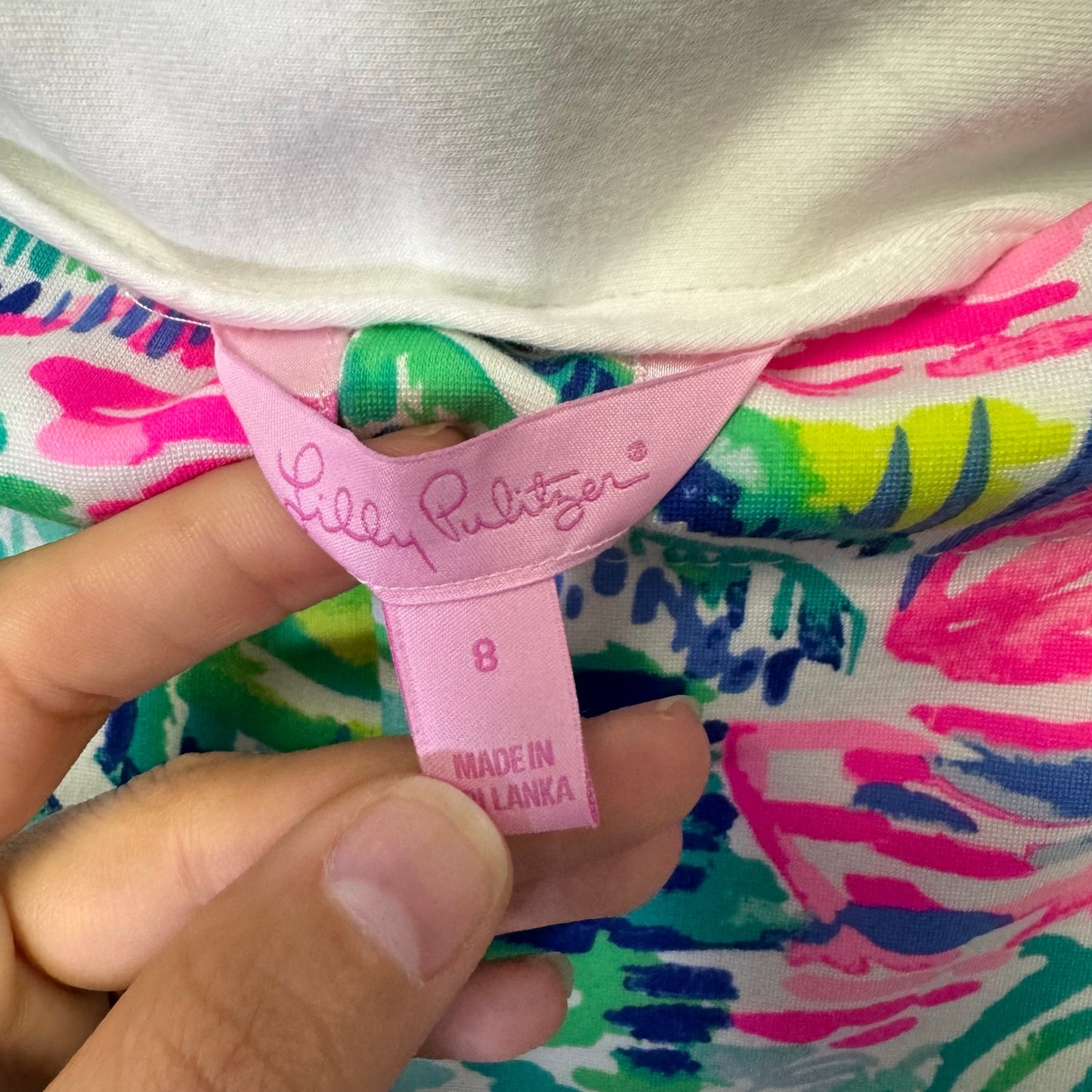 Lilly Pulitzer in Salt In The Air Print Mid Rise Marina Knit Shorts Womens 8
