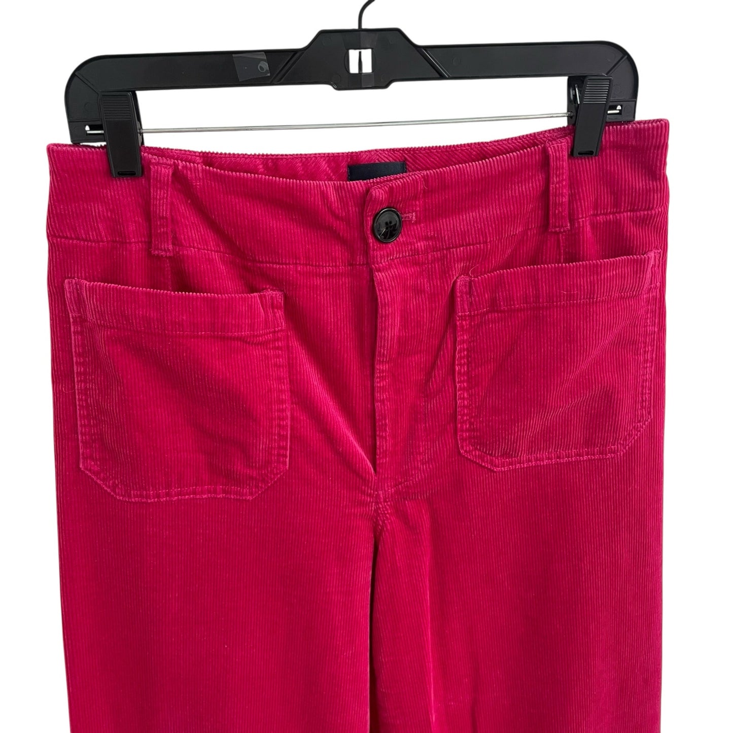 Anthropologie Maeve The Colette Corduroy Cropped Wide Leg Pant Pink Womens 30