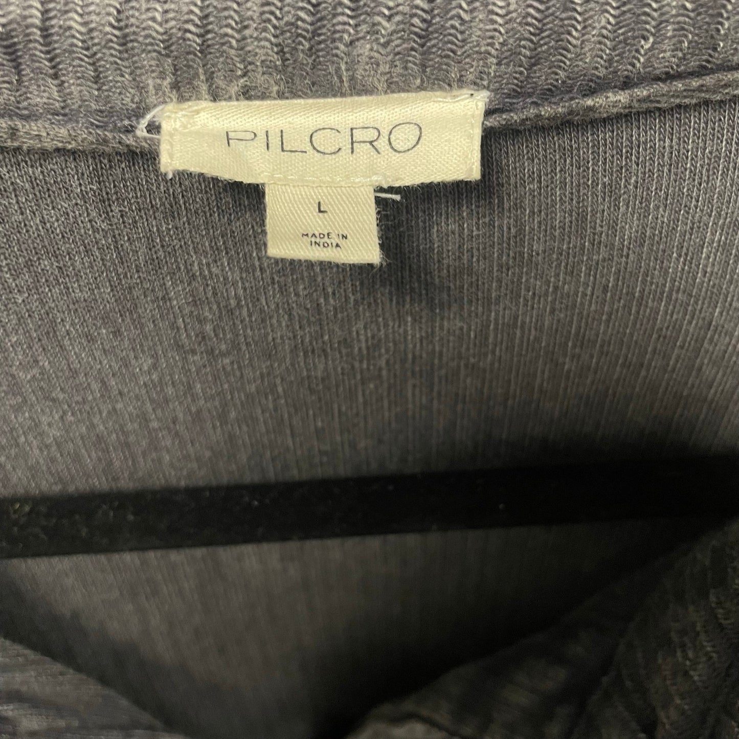 Anthropologie Pilcro Gray Ribbed Corduroy Relaxed Duster Shacket Large AS IS