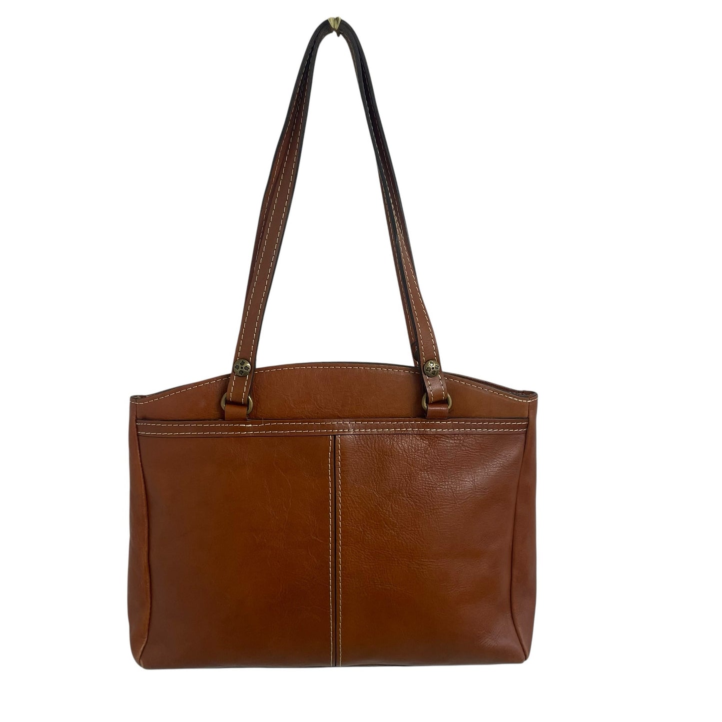 Patricia Nash Heritage Collection Poppy Tote Tan Leather AS IS