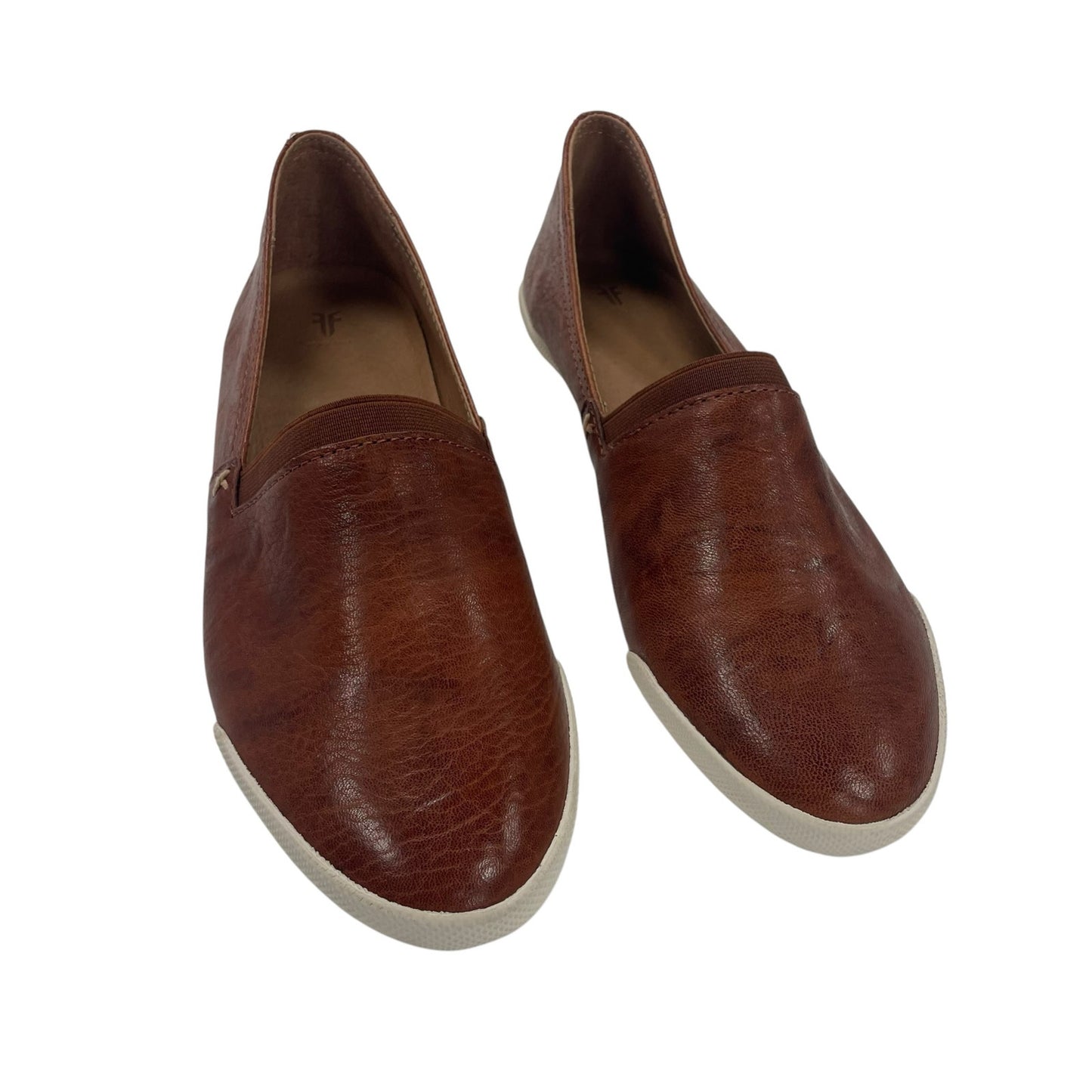 Frye Melanie Slip On Cognac Leather Shoes Womens 9
