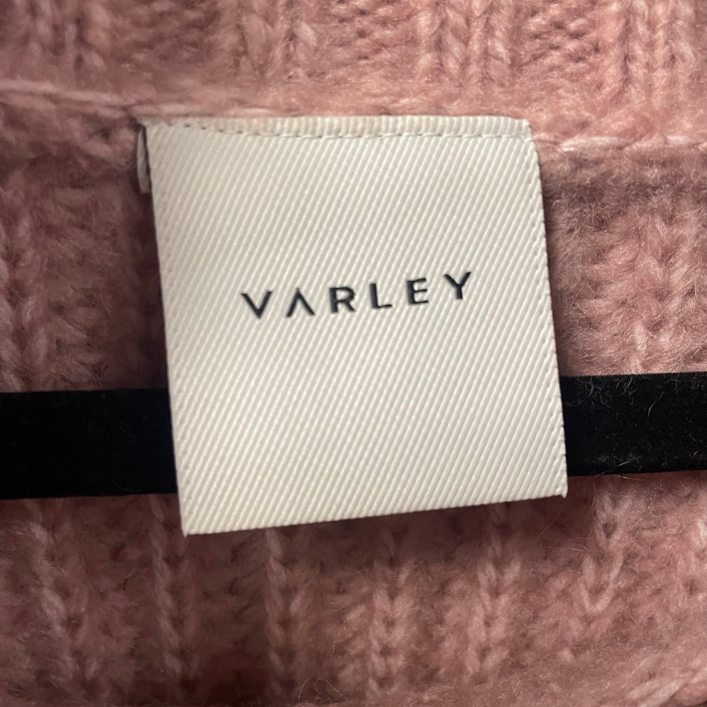 Varley Pink Woodrose Rogan Cropped Knit Turtleneck Sweater Womens Size Large