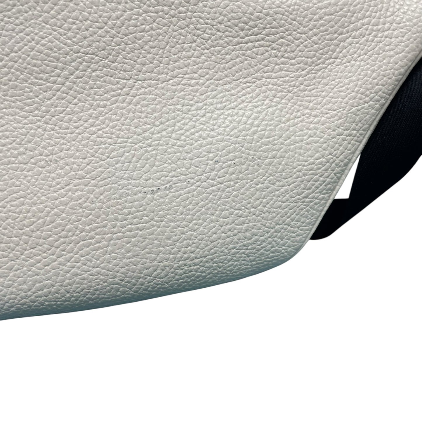 Coach Warren Belt Bag Pebbled Leather Chalk Off White Horse and Carriage AS IS