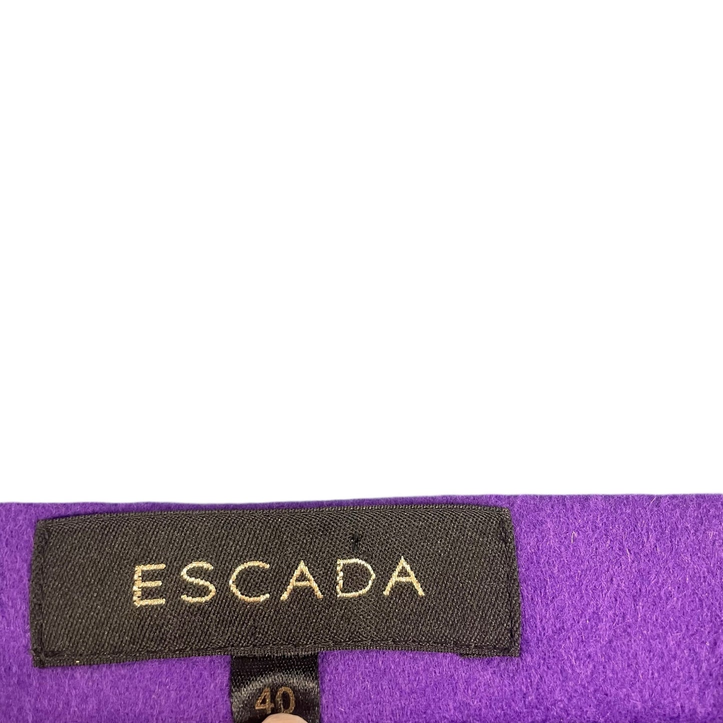 Escada Purple Wool Straight Fit Knee Length Pencil Skirt Womens Size 40 / US 10