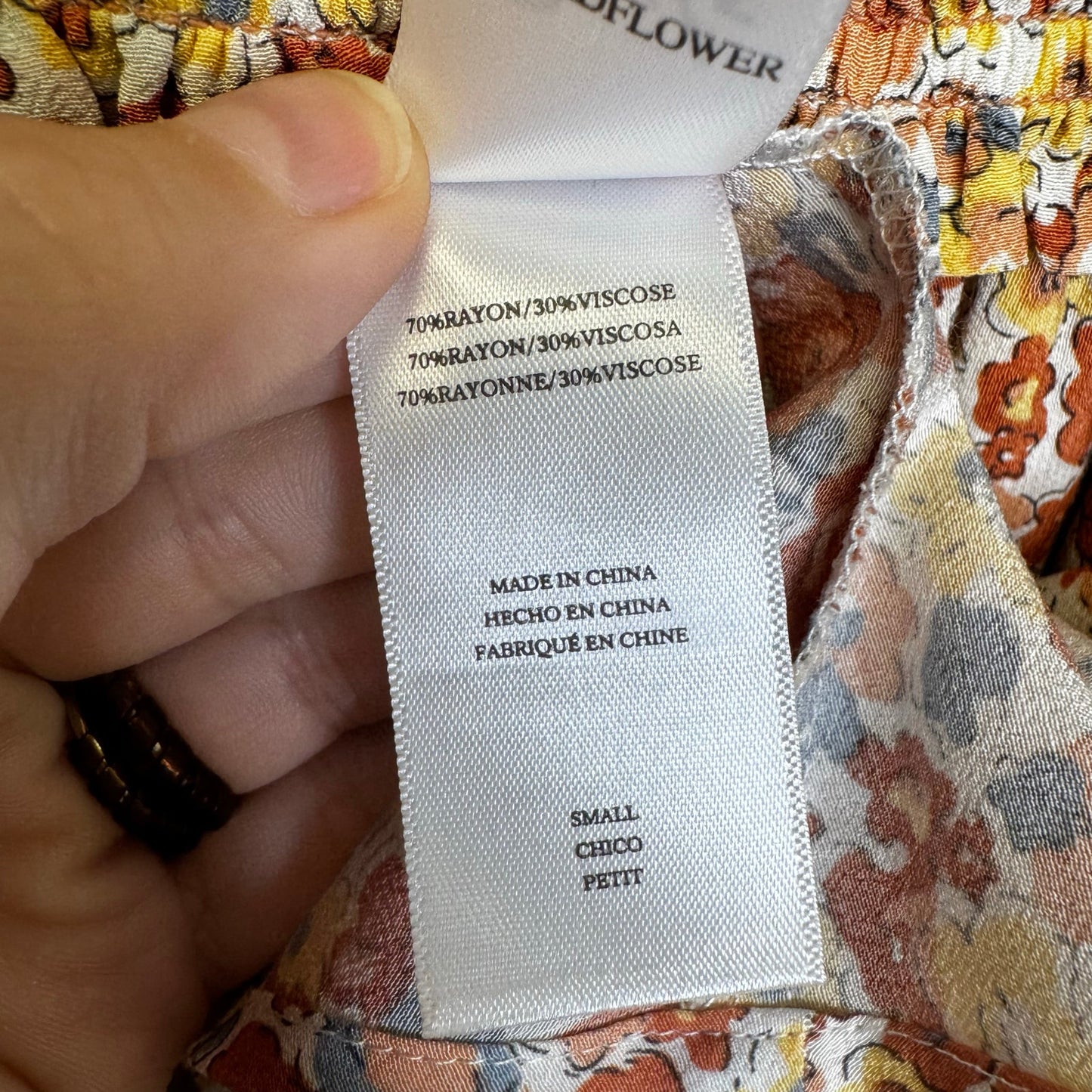 Rails Multi Color Wild Flower Print Tiered Addison Mini Skirt Womens Small
