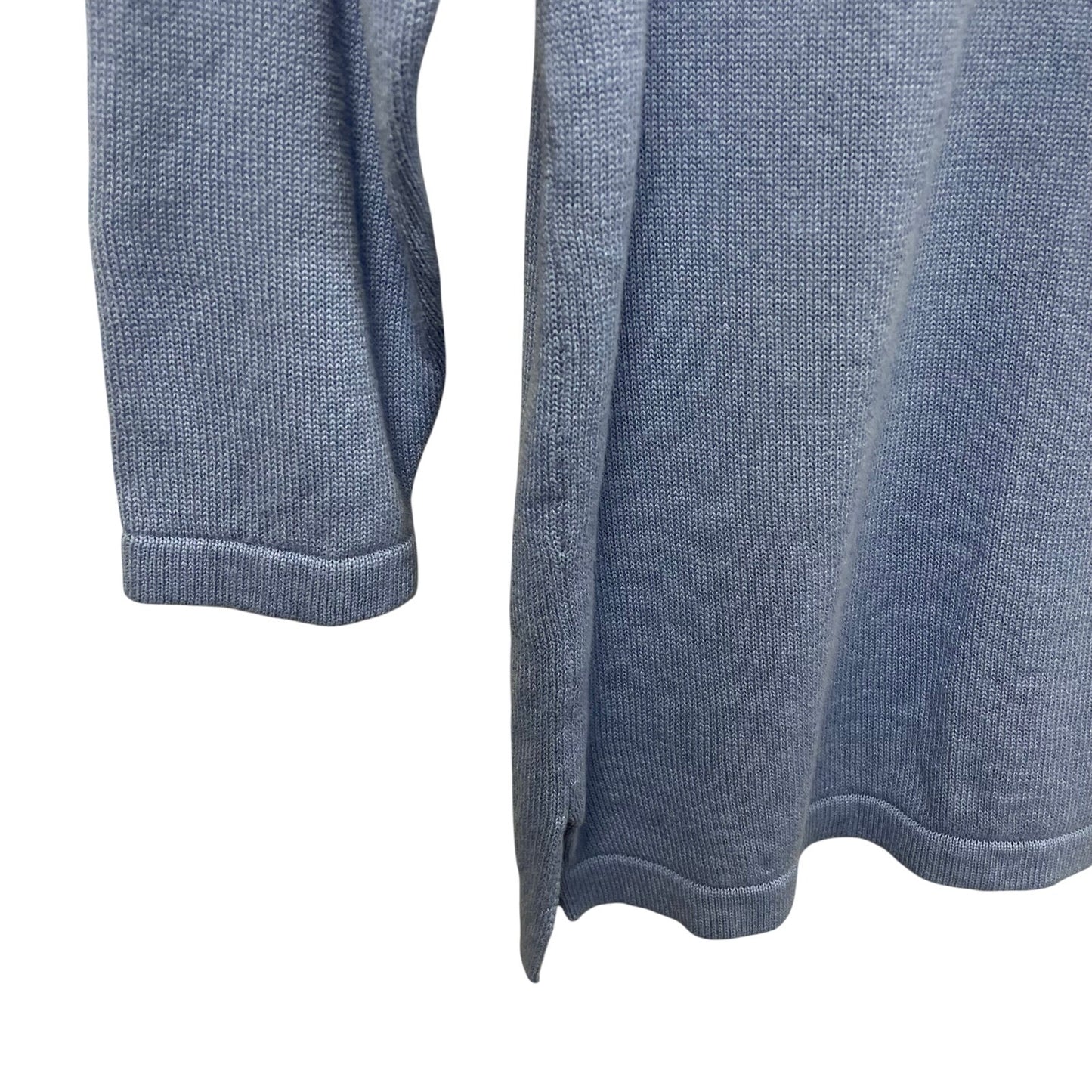 J. McLaughlin Linen Cotton Blend 3/4 Sleeve Sweater Light Blue Womens Size Small