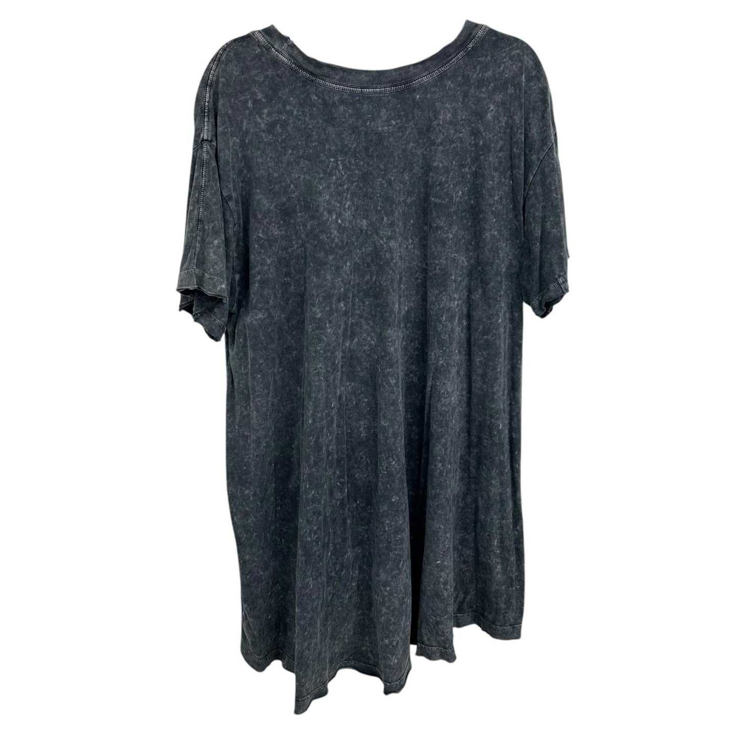 FP Movement Charcoal Oversized Short Sleeve Cotton T-Shirt Dress Womens Large