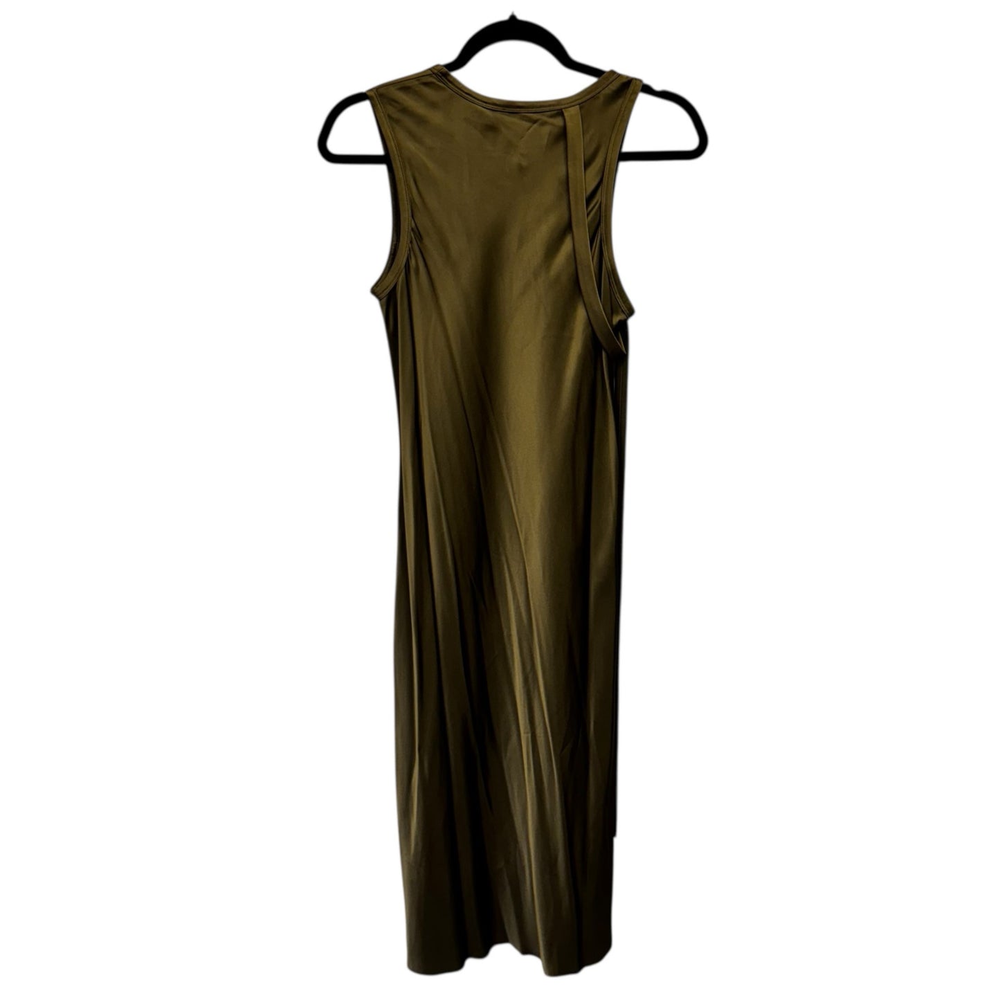 NWT Helmut Lang in Dark Resin Sleeveless Harness Satin Mini Dress Womens X-Small