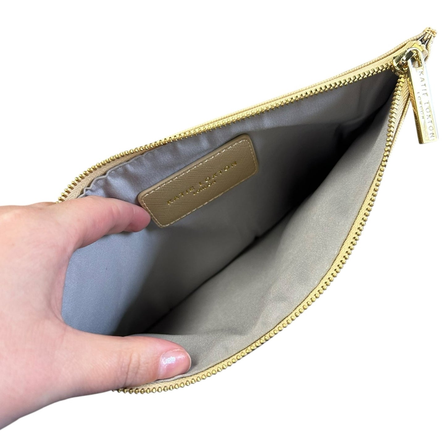Katie Loxton London Gold Wonderful Mom Top Zip Perfect Pouch / Clutch