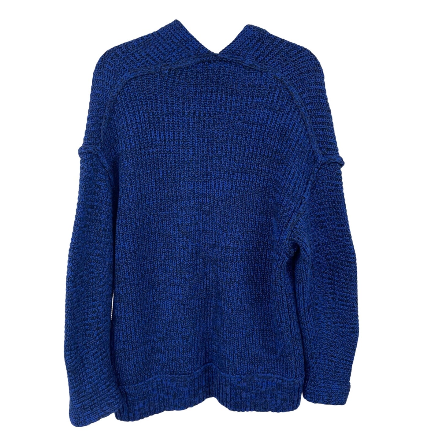 Free People Open Front High Hopes Cardigan Sweater Blue Black Knit Womens XS